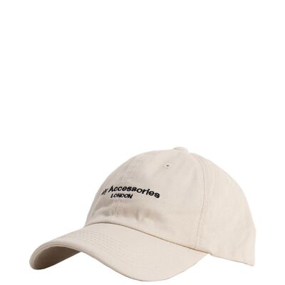 My Accessories London Logo Cap in Off White