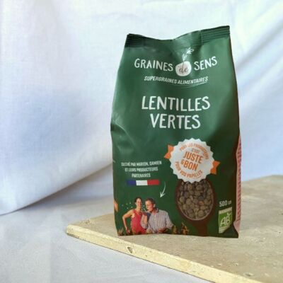 Lentejas verdes ecológicas de Francia - 500g