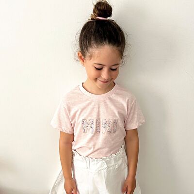 Camiseta infantil mini flores