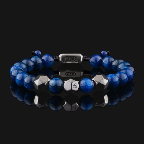 Geom Black Gold & Kyanite Bracelet