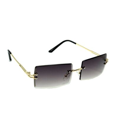 Rimless Sunglasses in Black