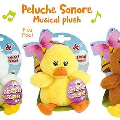 Easter sound soft toys 15 cm
