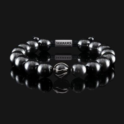 Waves Black Gold & Hematite Bracelet