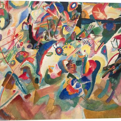 Painting on canvas: Wassily Kandinsky Draft 3 to Composition VII