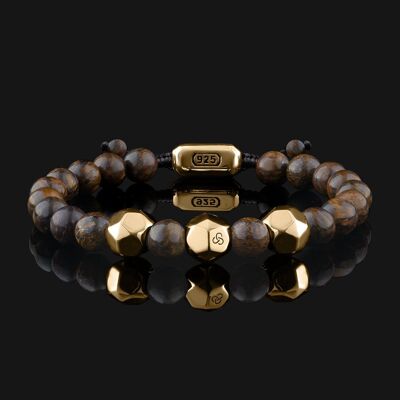 Geom Gold Vermeil & Bronzite Bracelet