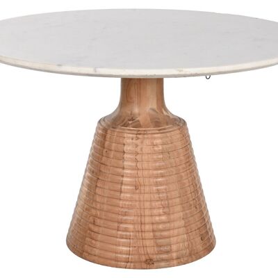 ACACIA MARBLE DINING TABLE 115X115X76 MB212659