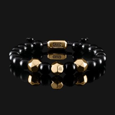 Geom Gold Vermeil & Onyx Bracelet