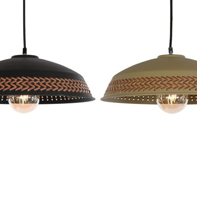 PU METAL LAMPADA DA SOFFITTO 42X42X24 2 SURT. LA207969