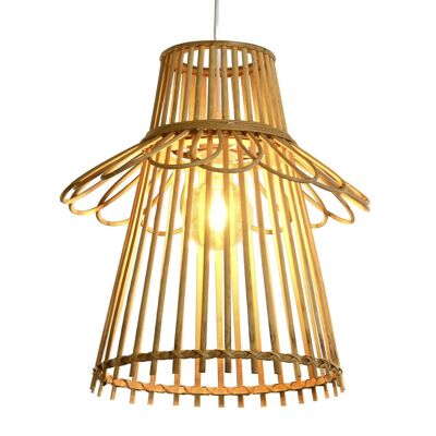 RATAN CEILING LAMP 40X40X46 NATURAL BROWN LA203109