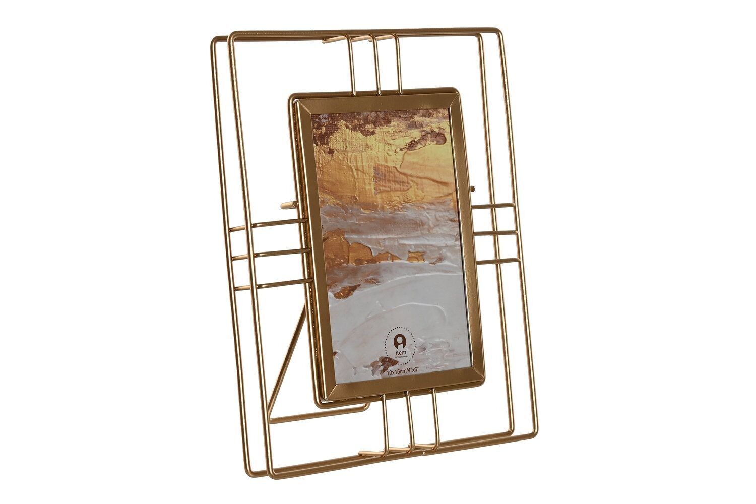 CORNICE FOTO 10X15 METALLO VETRO 17,5X2,5X22,5 MF212017