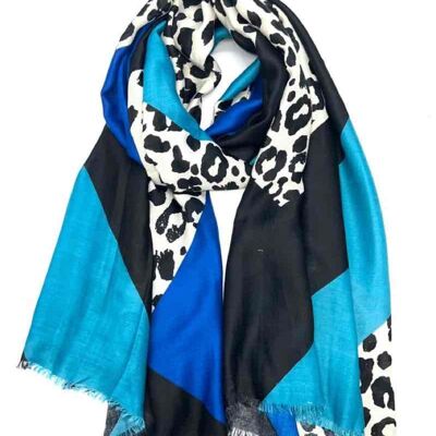 Leopard pattern scarves