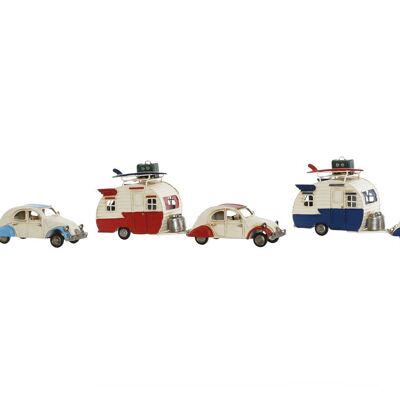 VEHICULO DECORACION METAL 32X8,5X13 3 SURT. MO211174