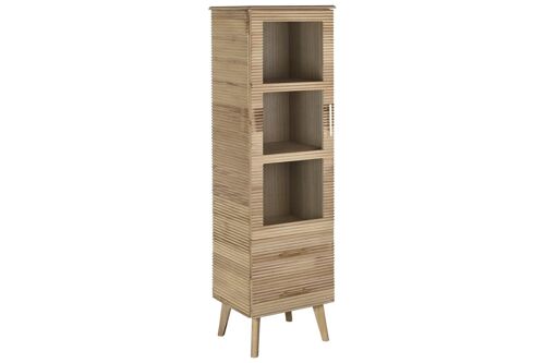 Vitrina Paulownia Mdf 46X38X160 Marron Claro MB201431