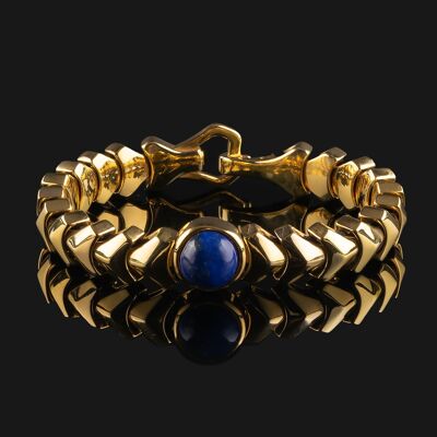 Kudos Armband aus Vermeil-Gold und Lapislazuli