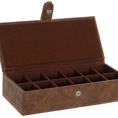 PU MDF JEWELRY BOX 21X9X5 BROWN LD175863