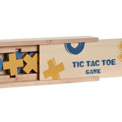 JUEGO DE MESA MADERA 18X6X3 TIC TAC TOE MULTICOLOR JE210060