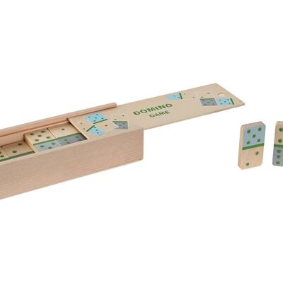 WOODEN BOARD GAME 19X6.5X4 MULTICOLOR DOMINO JE210061