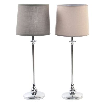 Linen Metal Table Lamp 20X20X55 2 Assortment. LA149296