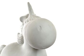 LAMPE DE TABLE EN PORCELAINE 26X14X25,5 LICORNE LA186696 3