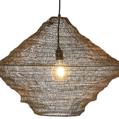 IRON CEILING LAMP 61X61X52 COPPER MESH LA210525