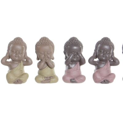 Figura in resina 5.5X5X10.5 Buddha 2 Assortimento. RF181353