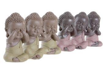 Figurine en résine 5,5X5X10,5 Bouddha 2 Assortiment. RF181353 2