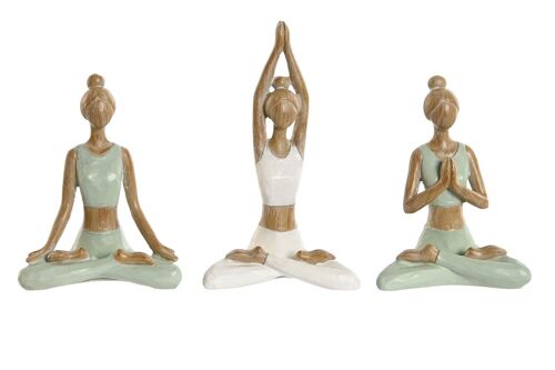 FIGURA RESINA 8X4,5X10 YOGA CHICA 3 SURT. FD210040