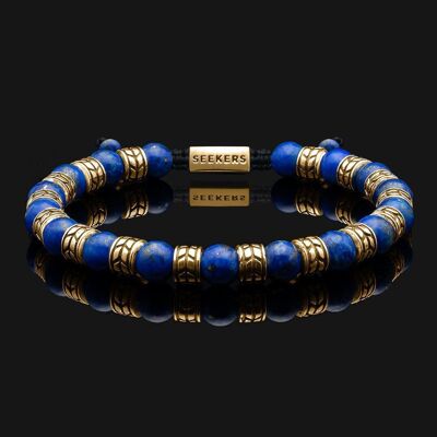 Bracelet Royale Or Vermeil & Lapis Lazuli