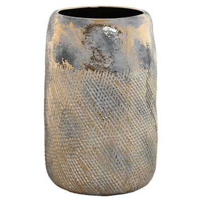 Vaso in gres 22X22X34 Bicolore consumato JR213220