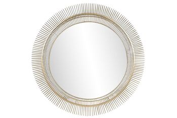 MIROIR EN FER MIROIR 106X13X106 OR ES209302 1