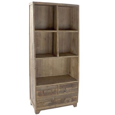 ETAGERE BOIS RECYCLE 80X41X181 MB199202