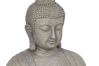 FIGURINE MAGNÉSIE 40X31X50 BOUDDHA GRIS FD210634 2