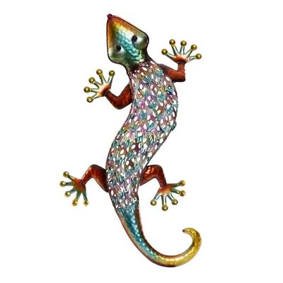 Figurine Métal 25x6,5x51 Lézard Multicolore DP214148