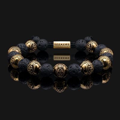 Prestige Gold Vermeil & Lava Bracelet