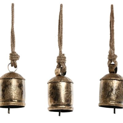 IRON PENDANT DECORATION 7X7X15 BELL 3 ASSORT. DH212440