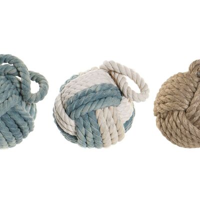 COTTON ROPE DECORATION 14X14X28 KNOT 3 ASSORTMENT. LM203984