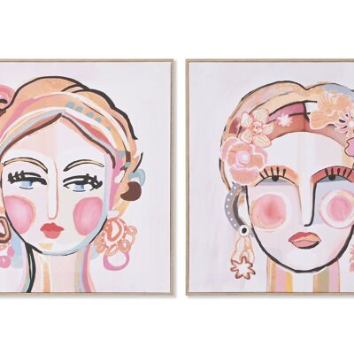 Canvas Painting Ps 50X2,5X50 Side Abstract 2 Assortment. CU209580