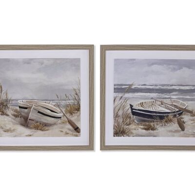 PICTURE LIENZO PS 53X3X43 FRAMED BOAT 2 ASSORTED. CU201393