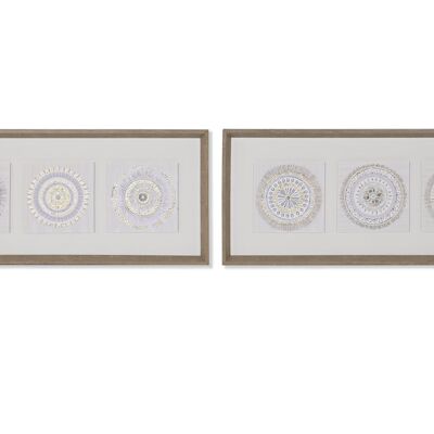 Tableau sur toile Ps 63,5X4X28,6 Cercles 2 Assortiment. CU201392