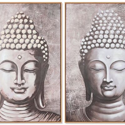 Tableau sur toile Ps 70X3,5X100 Bouddha 2 Assortiment. CU212263