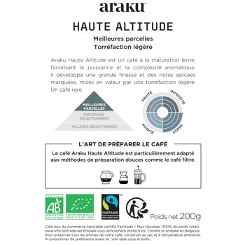 Café en Grains Sélection Sachet 200G - Araku : Café de Spécialité
