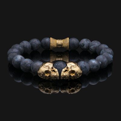 Skull Gold Vermeil & Labradorite Bracelet