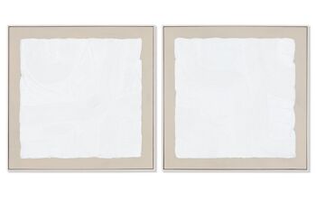 Peinture sur toile de pin 82X4,5X82,5 Assortiment moderne 2. CU211936 1