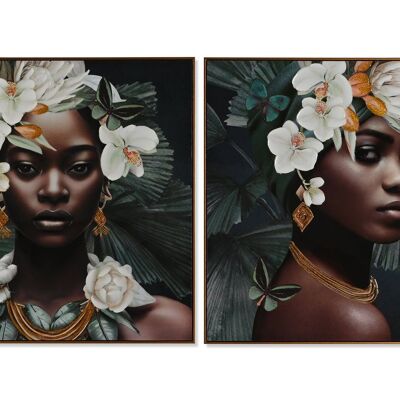 CANVAS PAINTING PS 100X3.5X100 AFRICAN 2 SURT. CU209533