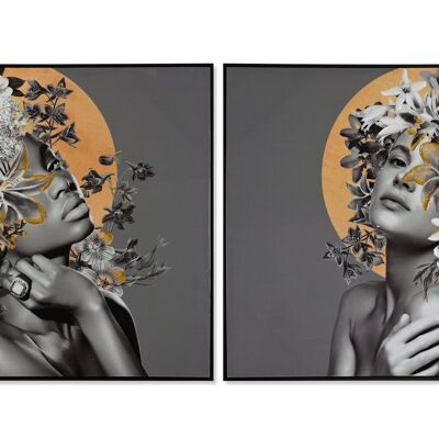 QUADRO TELA PS 100X3,5X100 DONNA FIORI 2 ASSORT. CU212257