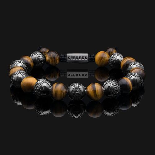 Prestige Black Gold & Tiger Eye Bracelet