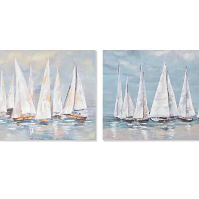 MDF CANVAS PICTURE 90X3X60 SAILBOATS 2 SURT. CU210952