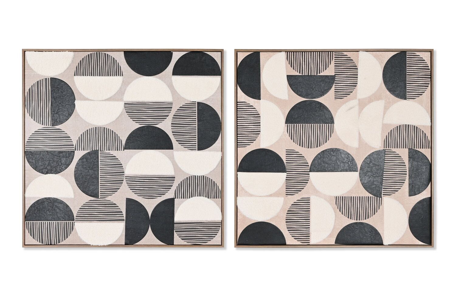 DIPINTO SU TELA DI PINO 80X2,4X80 MODERNO 3D 2 ASSORTITI. CU209074