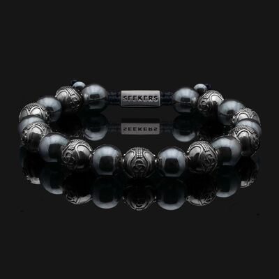 Bracciale Prestige in oro nero ed ematite