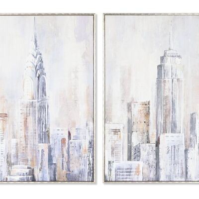 Quadro su tela di pino 60X2,4X80 New York 2 Assortimento. CU209078